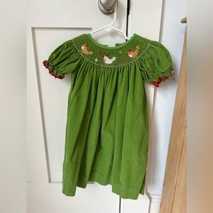 Little girls smocked dress size 2